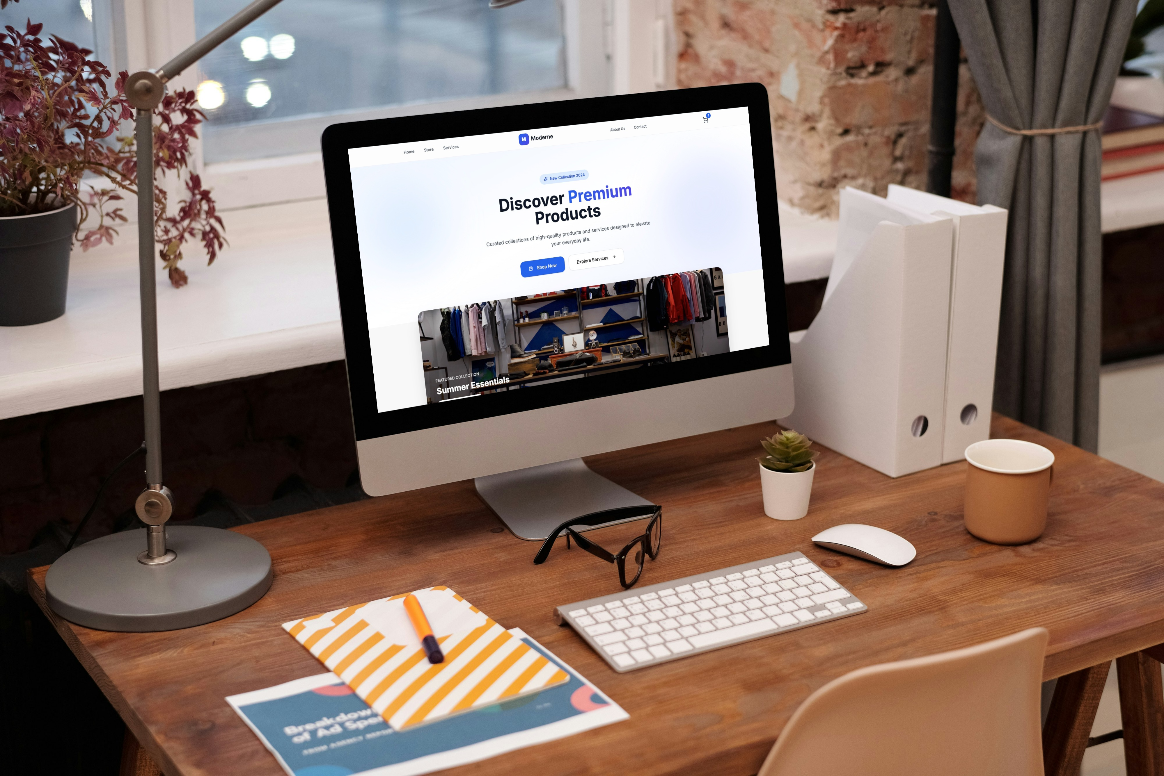 Website mockup placeholder